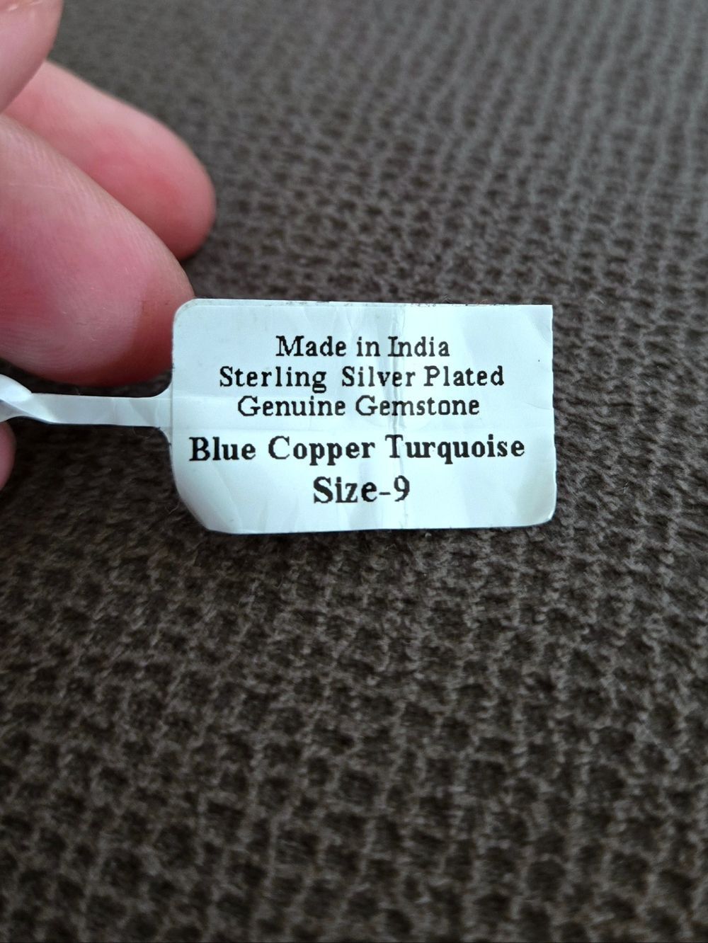 Shivam Oval Shaped Blue💙 Copper Turquoise Statement Ring💍 - NWT - Picture 8 of 16